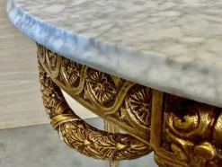 Sale Pamono French Louis XVI Style Oval Giltwood Carved Center Table, 1890s