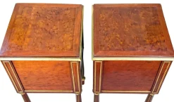 Pamono French Mahogany Bedside Tables, 1870s, Set of 2><noscript><img width=