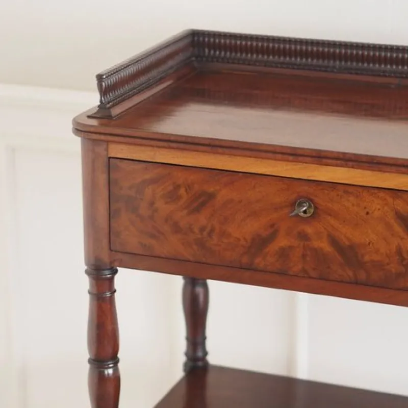 Online Pamono French Mahogany Console Table, 1890