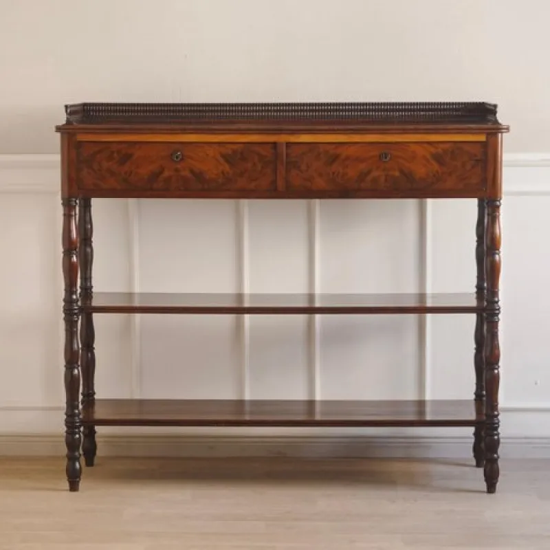 Online Pamono French Mahogany Console Table, 1890