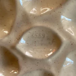 Pamono French Majolica Oyster Plates from Saint Clément, 1960s, Set of 4><noscript><img width=