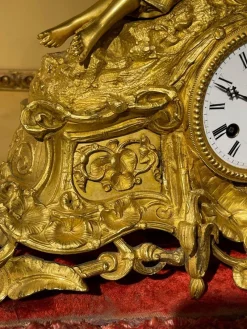 Outlet Pamono French Mantel Clock / Pendulum Clock, 1870s / 80s