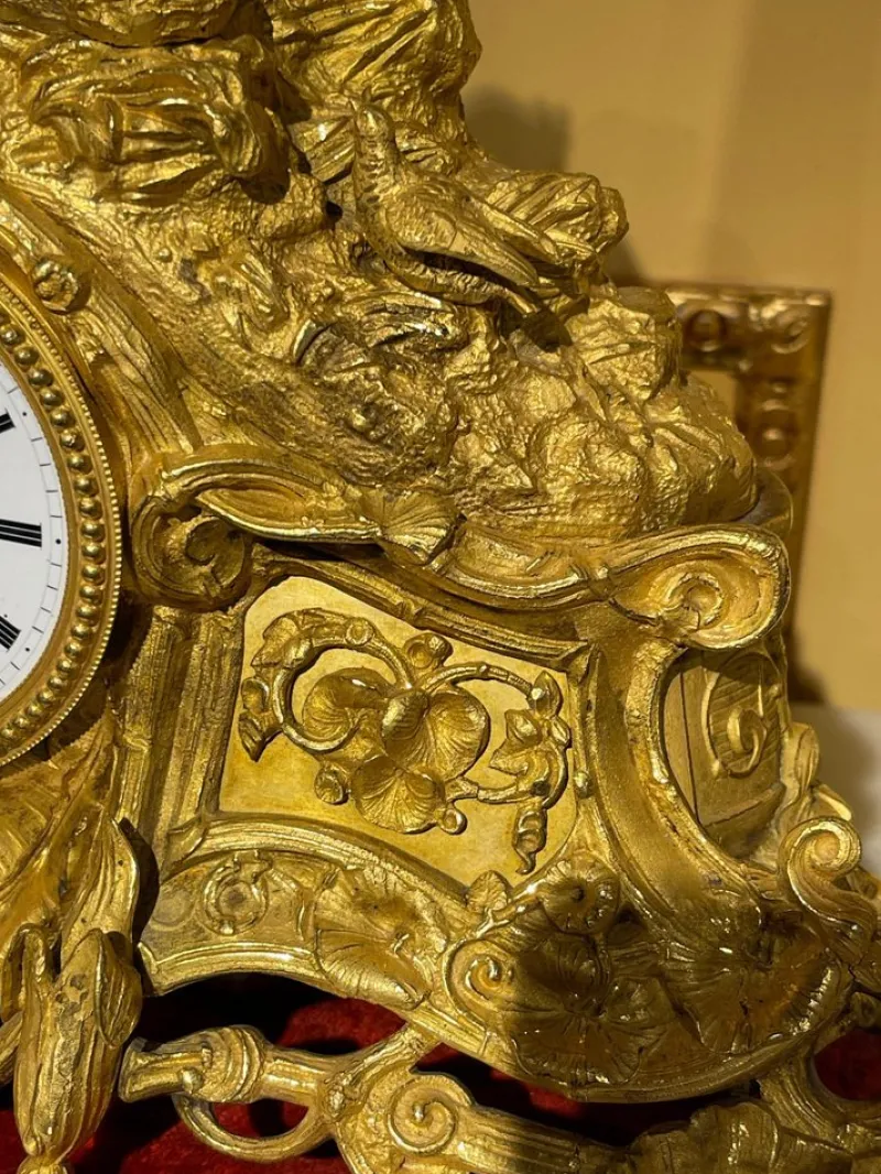 Outlet Pamono French Mantel Clock / Pendulum Clock, 1870s / 80s