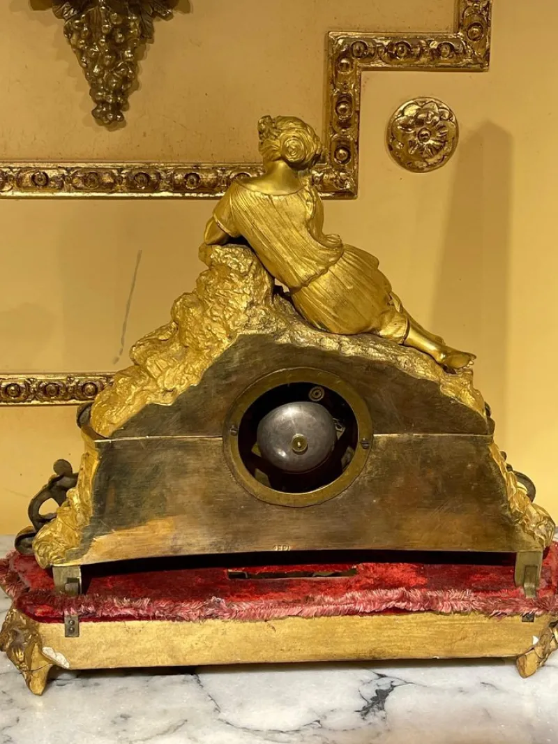 Outlet Pamono French Mantel Clock / Pendulum Clock, 1870s / 80s