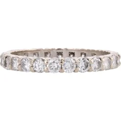 Pamono French Modern Diamonds Ring in 18 Karat White Gold> Rings