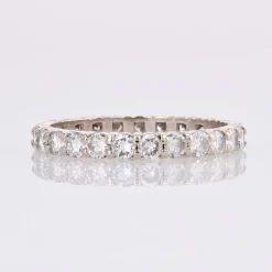Pamono French Modern Diamonds Ring in 18 Karat White Gold><noscript><img width=