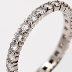 Pamono French Modern Diamonds Ring in 18 Karat White Gold><noscript><img width=