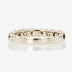 Pamono French Modern Wedding Ring in 18K White Gold with Brilliant-Cut Diamonds><noscript><img width=