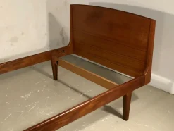 Pamono French Modernist Single Bed by Roger Landault, 1950s><noscript><img width=