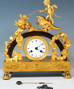 Pamono French Museum Ormolu Mantle Clock, Paris, 1820><noscript><img width=