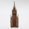 Discount Pamono French Neo-Gothic Polychrome and Gilt Wooden Church Steeple with Niche for Saint Statue, 1800s