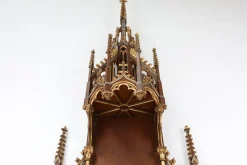 Discount Pamono French Neo-Gothic Polychrome and Gilt Wooden Church Steeple with Niche for Saint Statue, 1800s