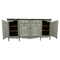 Pamono French Oak Breakfront Buffet, Early 20th Century><noscript><img width=