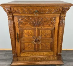 Hot Pamono French Oak Carved Nightstand