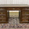 Pamono French Oak Pedestal Desk, Early 20th Century> Desks