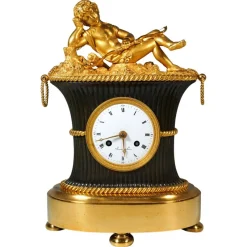 Pamono French Ormolu Mantel Clock, L'Angelot Endormi, Reiche, Paris, 1820> Clocks