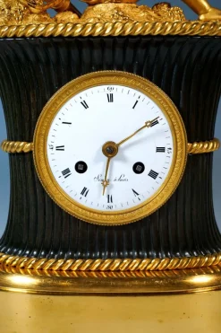 Pamono French Ormolu Mantel Clock, L'Angelot Endormi, Reiche, Paris, 1820><noscript><img width=