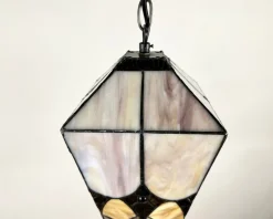 Pamono French Outdoor Lantern in Amber Glass, 1950s><noscript><img width=
