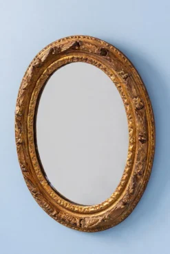 Outlet Pamono French Oval Gilt Gesso Mirror, 18th Century