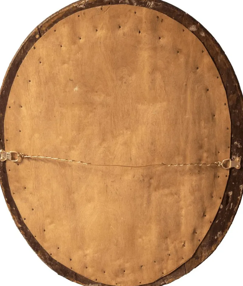 Outlet Pamono French Oval Gilt Gesso Mirror, 18th Century