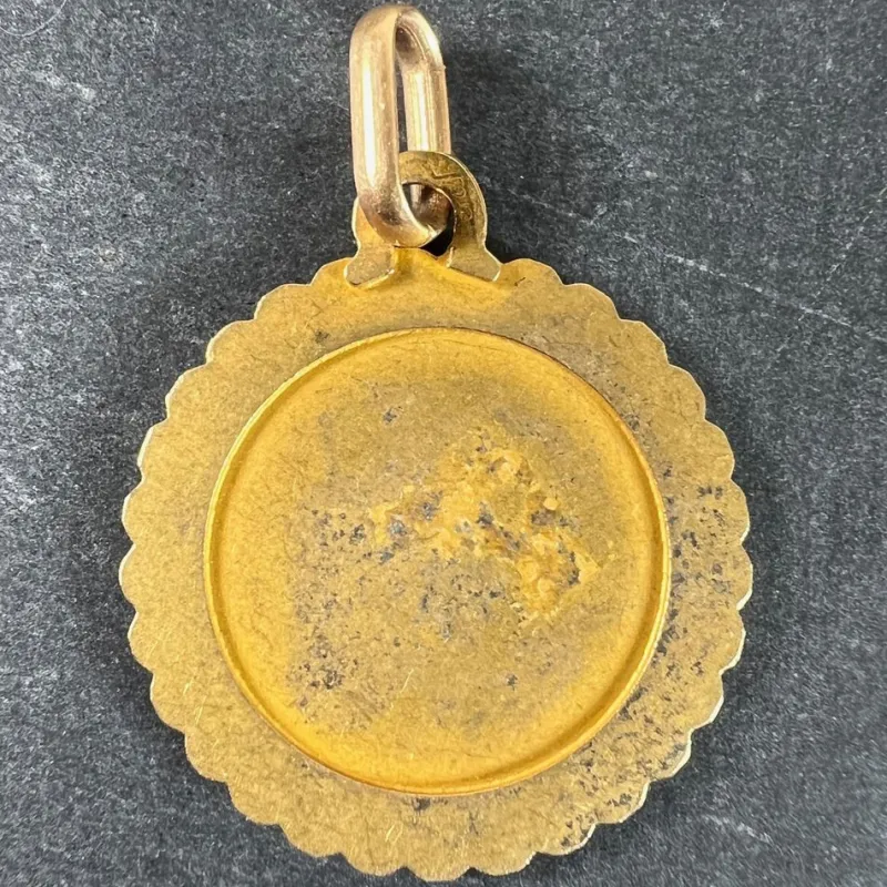 Pamono French Perroud Large Libra Zodiac Starsign 18k Yellow Gold Charm Pendant, 1930s> Necklaces