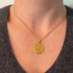 Discount Pamono French Perroud Large Scorpio Zodiac Starsign 18k Yellow Gold Charm Pendant, 1930s
