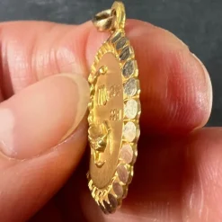 Discount Pamono French Perroud Large Scorpio Zodiac Starsign 18k Yellow Gold Charm Pendant, 1930s