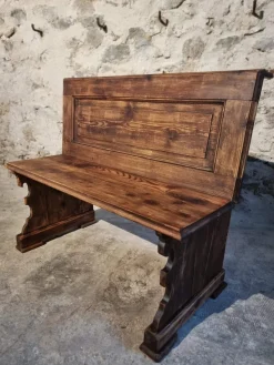 Pamono French Pine Bench, 1920s><noscript><img width=