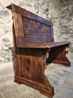 Pamono French Pine Bench, 1920s><noscript><img width=