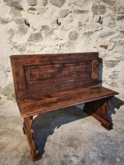 Pamono French Pine Bench, 1920s><noscript><img width=