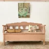 Sale Pamono French Pink Settle Bench, Early 20th Century