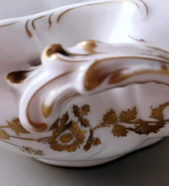 Discount Pamono French Porcelain Salad Bowl with Tray from Haviland & Co. Limoges, 1902, Set of 2