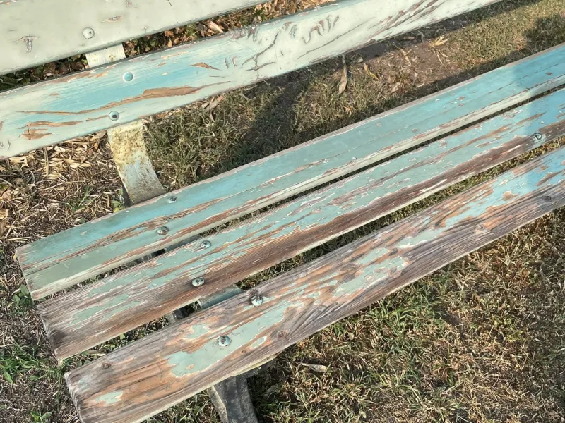 New Pamono French Public Garden Bench, 1950s