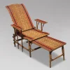 New Pamono French Riviera Chaise Lounge in Bamboo and Rattan, 1910