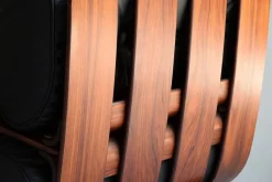 Pamono French Rocking Chair in Plywood and Leather, 1970s><noscript><img width=