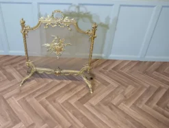 Pamono French Rococo Brass Fire Guard> Fireplaces And Mantels