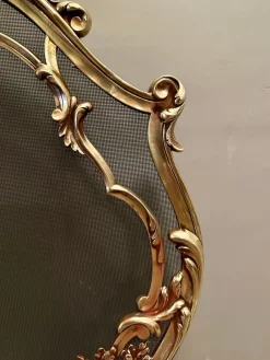 Sale Pamono French Rococo Bronze Fire Screen from Bouhon Freres, 1880s