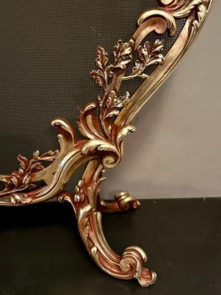 Sale Pamono French Rococo Bronze Fire Screen from Bouhon Freres, 1880s