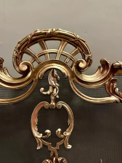 Sale Pamono French Rococo Bronze Fire Screen from Bouhon Freres, 1880s
