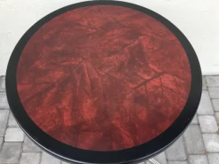 Pamono French Round Garden Table from SM, 1990s><noscript><img width=