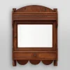 Pamono French Rustic Oak Mirrored Medicine Cabinet, 1900s> Shelves & Wall Units