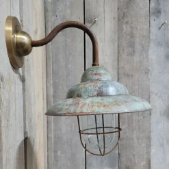 Outlet Pamono French Rusty Copper Outdoor Barn Lamp Light