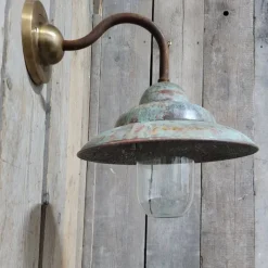 Outlet Pamono French Rusty Copper Outdoor Barn Lamp Light