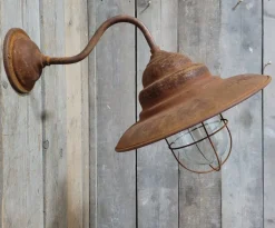 Pamono French Rusty Outdoor Barn Lamp Light> Garden Lighting