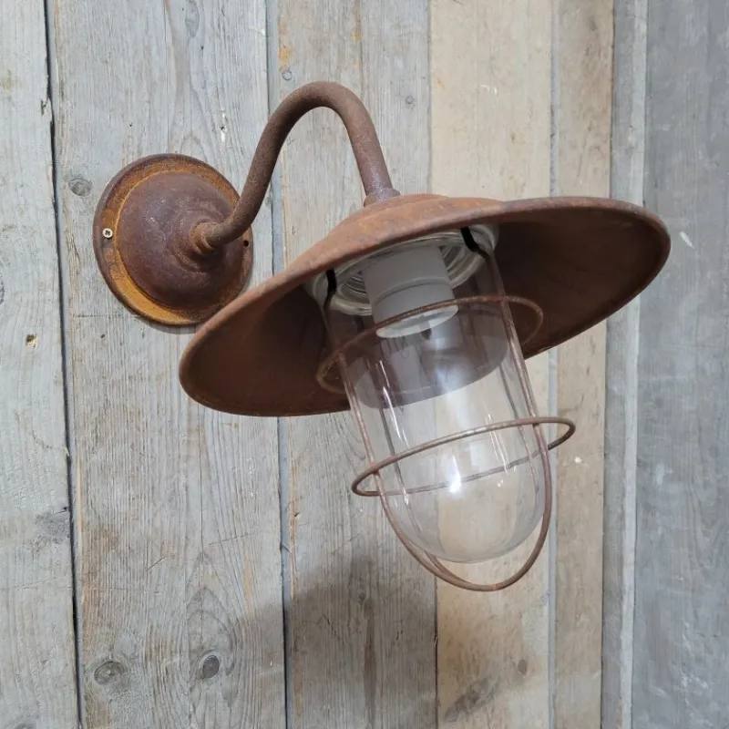 Pamono French Rusty Outdoor Barn Lamp Light> Garden Lighting