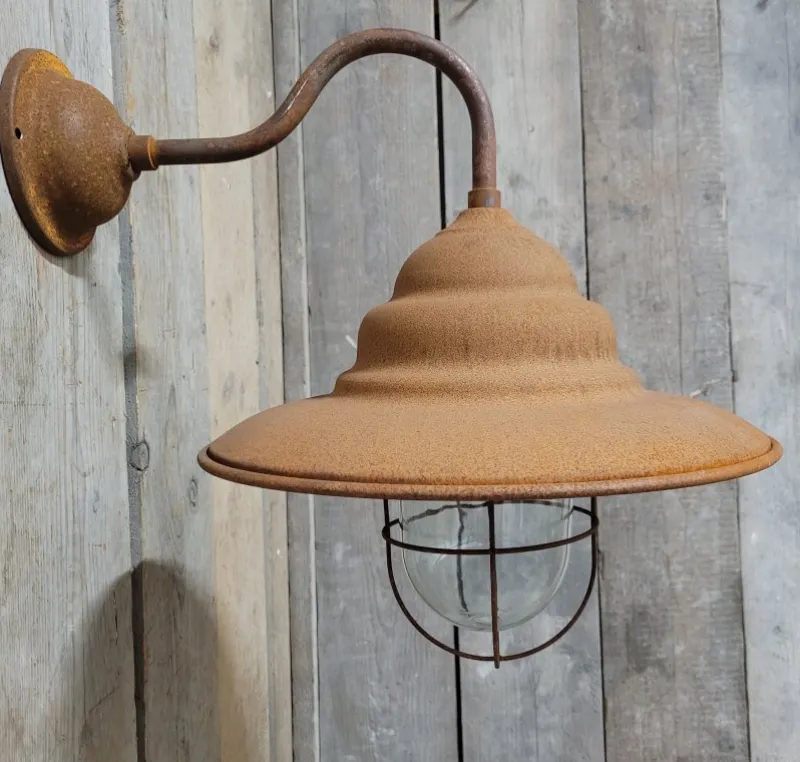 Pamono French Rusty Outdoor Barn Lamp Light> Garden Lighting