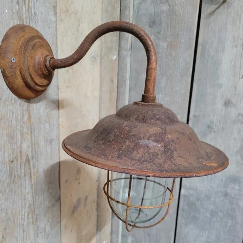 Pamono French Rusty Outdoor Barn Lamp Light> Garden Lighting