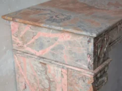 Pamono French Sarrancolin Marble Modillion Fireplace, 1890s><noscript><img width=