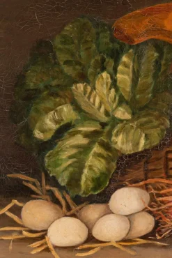 Pamono French School Artist, Kitchen Still Life, Oil Painting on Canvas, Late 19th Century, Framed><noscript><img width=
