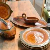 Discount Pamono French Service in the Shape of a Fish in Majolica from Sarreguemines, 1970s, Set of 15